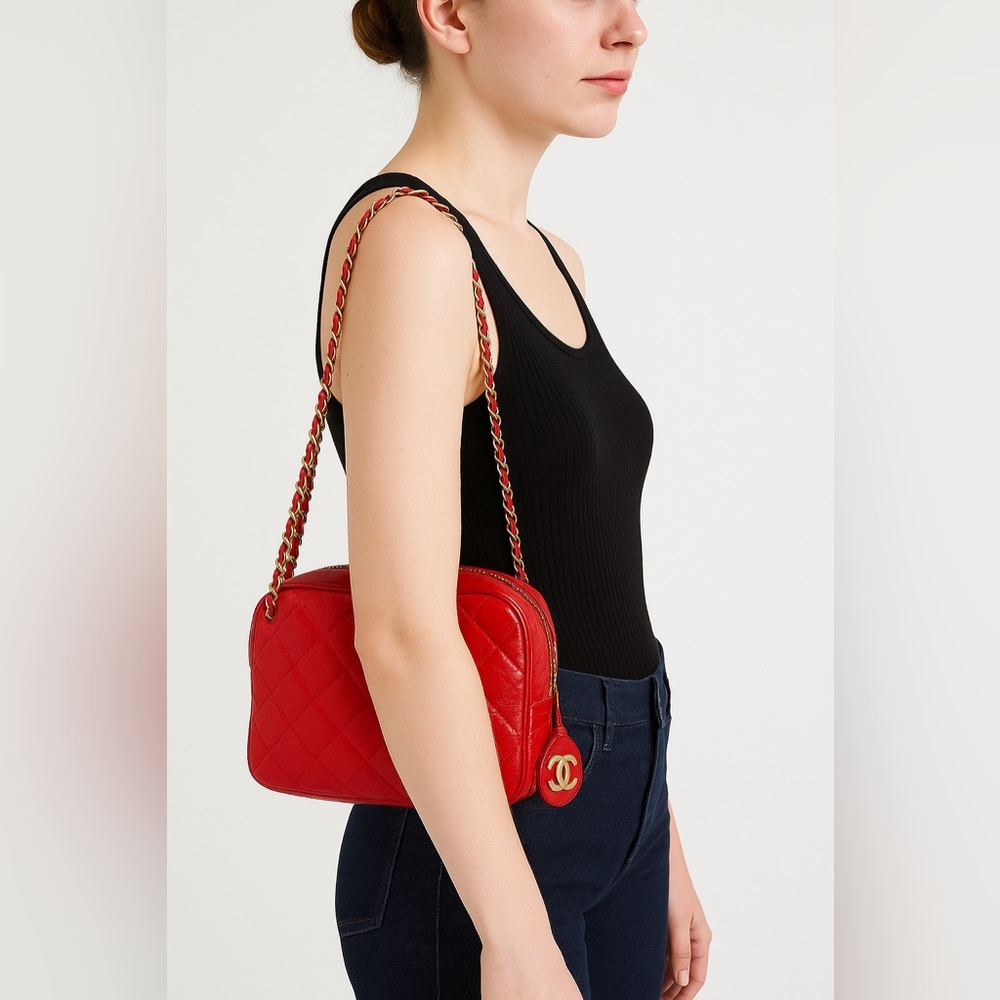 CHANEL Vintage CC Logo Shoulder Purse - Picture 4 of 16